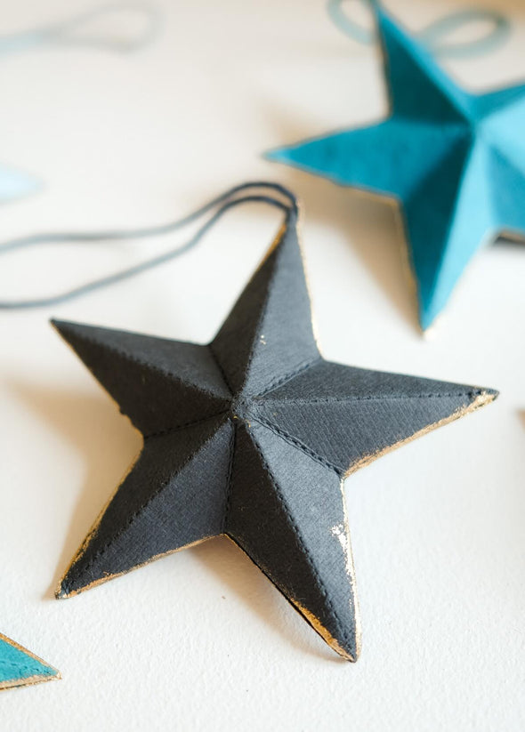 Star-shaped ornament on a white background